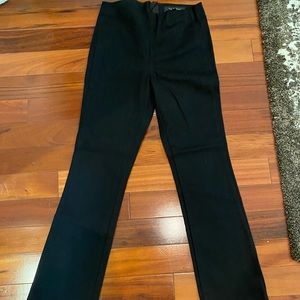 High rise black mini flare Rag & Bone pants. Size 2 zipper in back